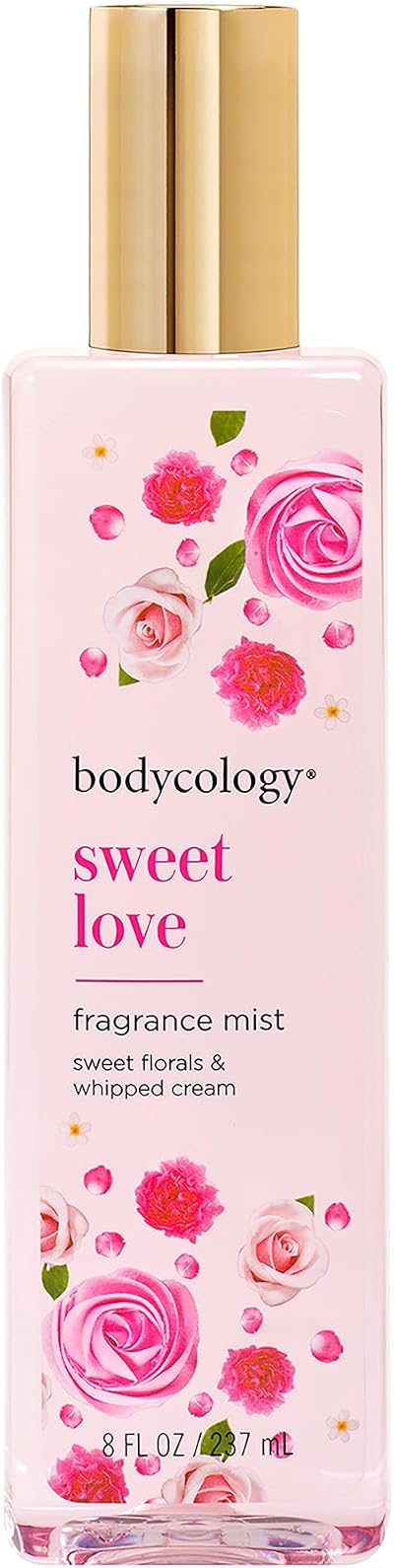 Bodycology Sweet Love Fragrance Mist 8oz Women Whipped Cream Rose Not Tested On