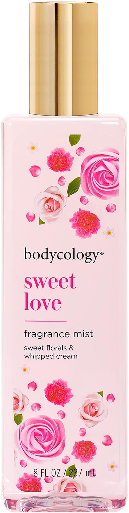 Bodycology Sweet Love Fragrance Mist 8oz Women Whipped Cream Rose Not Tested On
