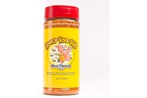 LIPONTAN Meat Church Honey Hog BBQ Rub and Seasoning for Meat and Vegetables, Gluten Free, 14 Ounces