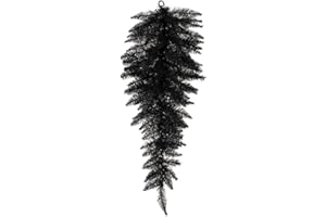 Vickerman 36" Black Fir Artificial Christmas Teardrop, Unlit - Faux Christmas Teardrop - Indoor Seasonal Home Decor