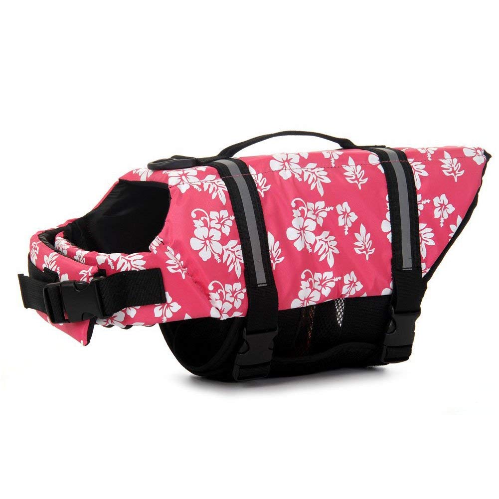 TESOON Dog Life Jacket - Quick Release, Easy-Fit Adjustable Pet Saver Life Preserver
