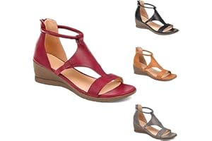 oiangi Womens Wedge Sandals Summer Casual Round Toe Fish Mouth Peep Toe Back Zipper Sandals Plus Size Solid Comfortable Outdoor Ladies Shoes Sandalias