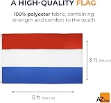 AZ FLAG Netherlands Flag 3x5 ft 150x90 cm 100% Polyester Brass Eyelets view 2