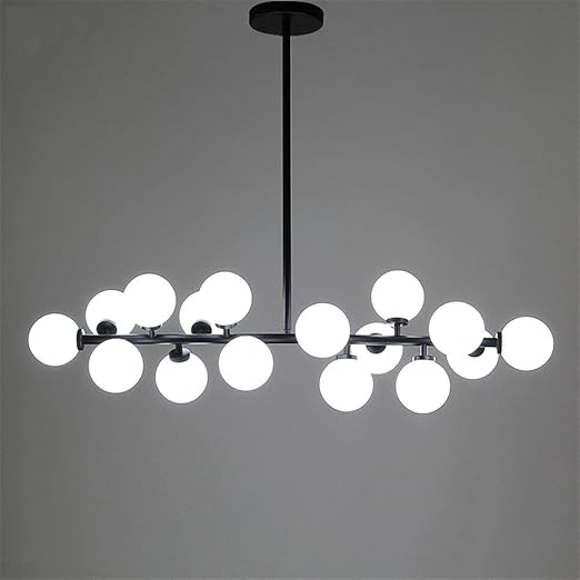 Modernes Kronleuchter Glas Led Hell Hintergrund Lampe Leuchten Licht Lamparas De Techo Lampe Leuchte Leuchte Leuchten Schwarz Cool Weiss Weihnachten Thanksgiving Wedding Birthday Silvester Geschenk Amazon De Beleuchtung