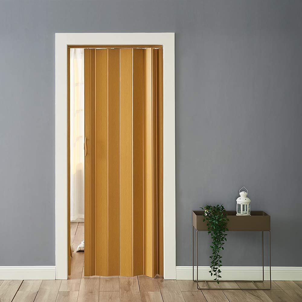 PVC Folding Door, Internal Plastic Folding Concertina Door with Gloss Acrylic Widths 820 * 2030