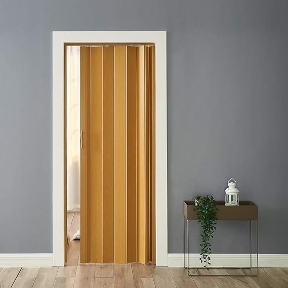 PVC Folding Door, Internal Plastic Folding Concertina Door with Gloss Acrylic Widths 820 * 2030