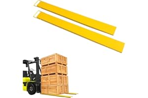 Garvee Heavy Duty Fork Extensions for Forklift – 5.5" Width, Fits 5" Forks, 1 Pair Pallet Fork Extensions with 4400 Lbs Capac