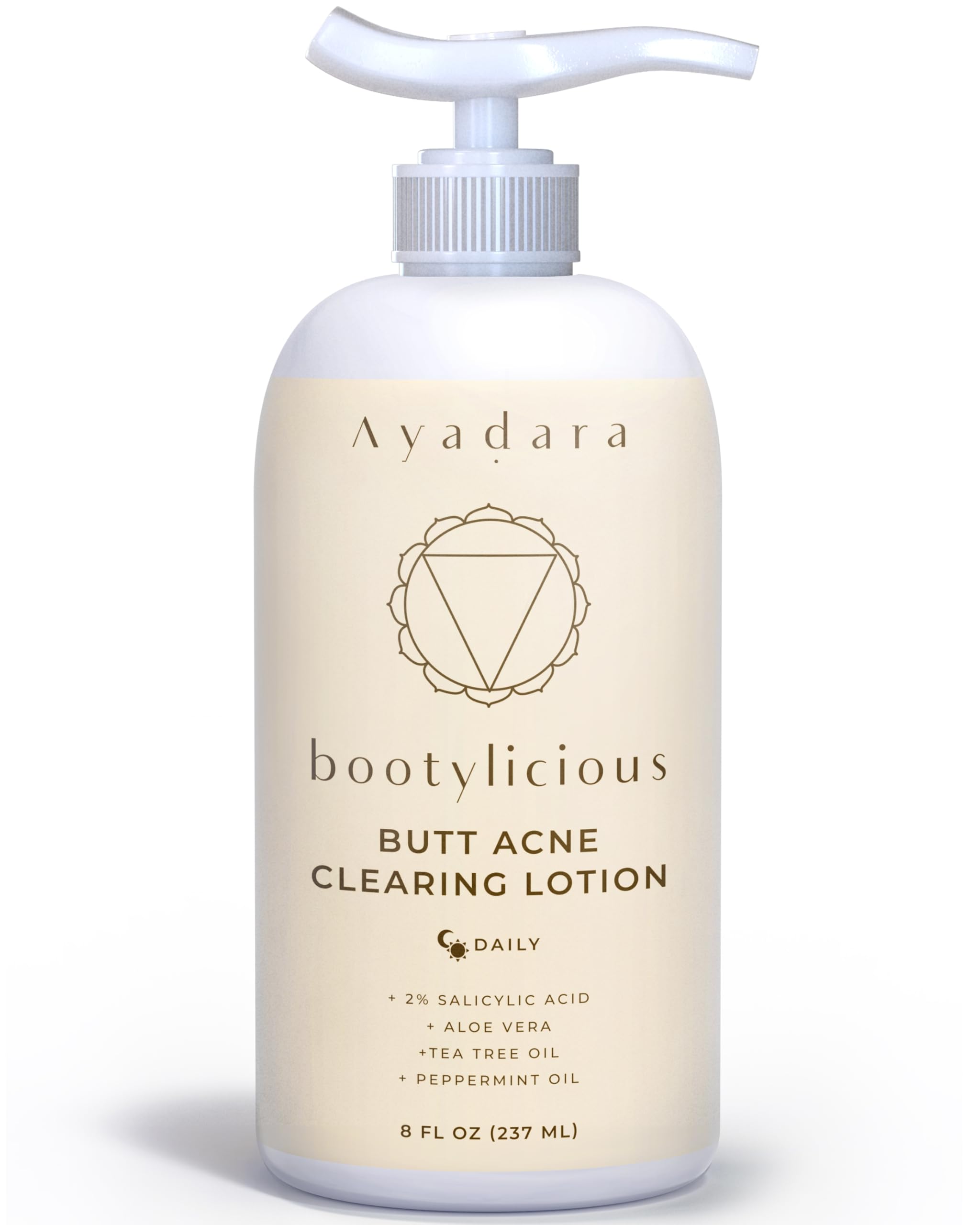 Photo 1 of Ayadara Butt Acne Clearing Lotion, 8oz Butt Acne Cream with Salicylic Acid, Smoothing Butt Cream for Acne, Butt Acne Clearing Lotion for Women, Men, Teens, Chest and Back Acne Treatment, 90-Day Supply