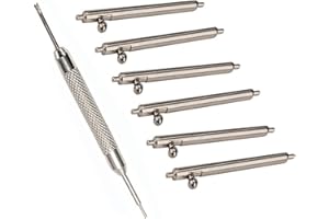 Olytop for 20mm Quick Release Spring Bars Watch Pins - 6PCS Stainless Steel Watch Replacement Band Pins 20mm Strap Link Pins Diameter 1.5mm + Spring Bar Tool (20mm)