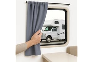 RV MUST HAVES RV Window Curtains for Inside Camper - Blackout Privacy Curtains for RV, Trailer, Van - Thermal Insulated, Easy Install - Perfect for Camper Windows Interior Cover