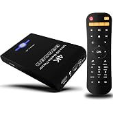 4K Ultra HD Media Player &amp; HDD Enclosure 2-in-1,Digital Signage, Play H.265/HEVC H.264/AVC MP4 MKV Videos,MP3 Music,JPG Photos,Auto Playback and Resume,Supports HDDs,USB/SD Card,4k HDMI,Analog AV.