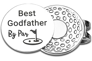 FOOZDEEVAAQ Godfather Gifts from Godchild Godfather Gifts for Men Baptism Gifts for Men Godfather Proposal Gift Birthday Easter Basket Stuffers for Adult Gifts for Fathers Day Golf Ball Marker Hat Clip Valentine