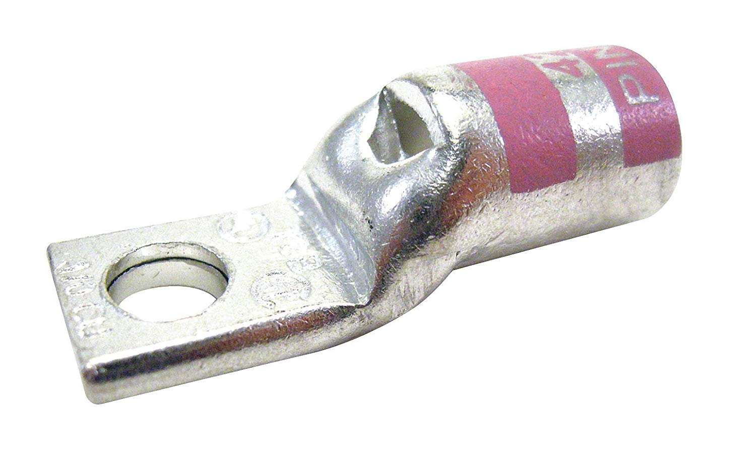 THOMAS & BETTS 54152NT Crimp Terminal, Ring Tongue, 1/4", 1/0AWG