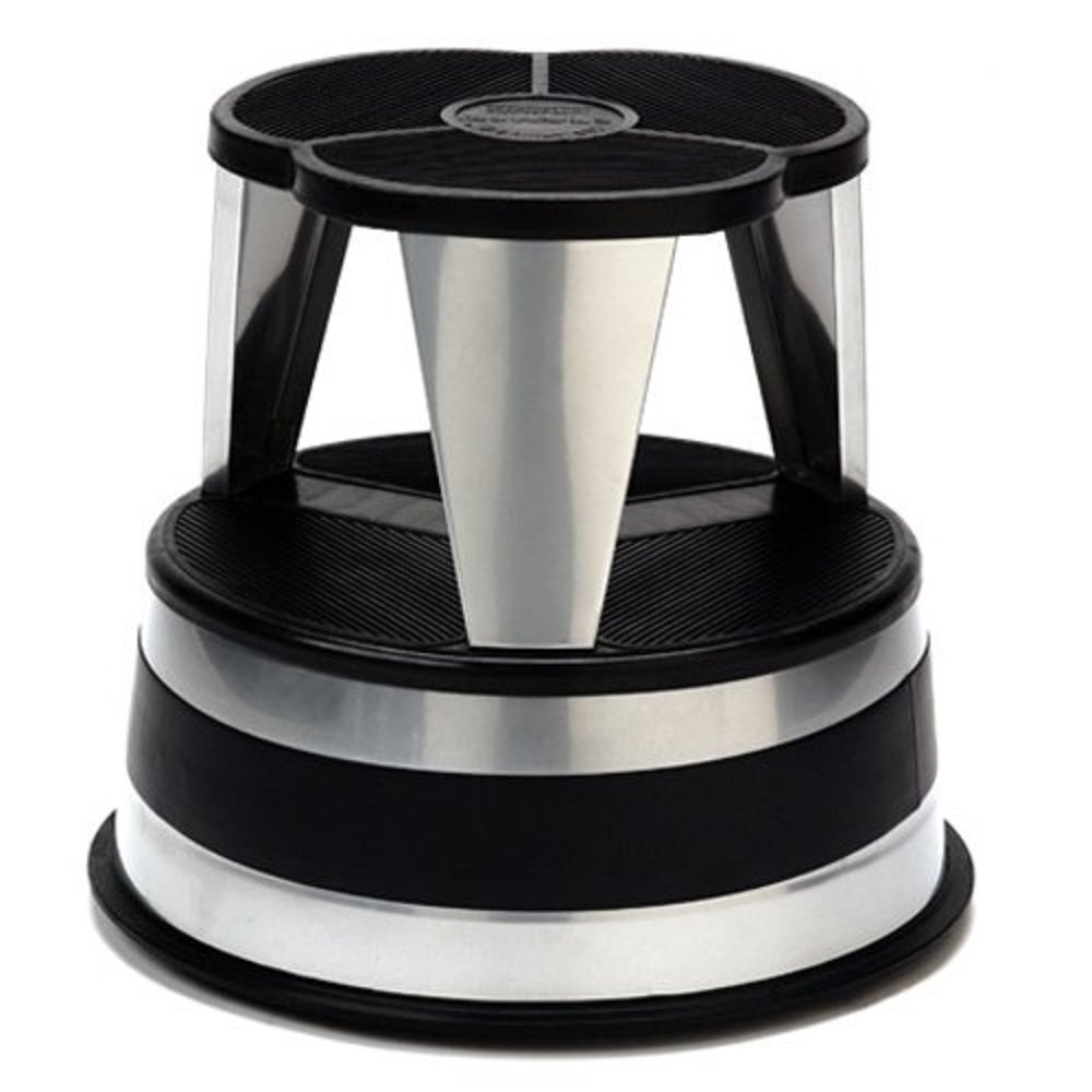 Best cramer 1001-01 kik step rolling step stool, silvertone