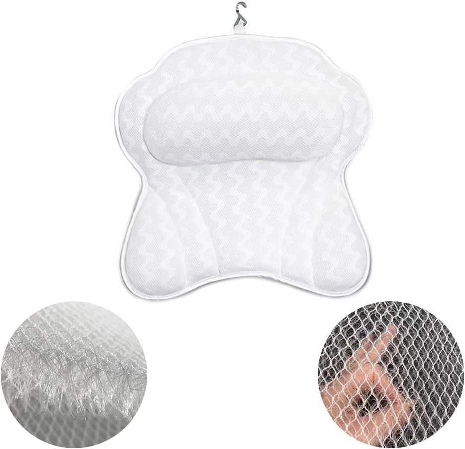 Coussin De Bain Doreiller Doux De Grande Taille Avec Ventouses Antiderapantes Ourleeme Oreiller De Bain Pour Baignoire Accessoires De Salle De Bain Accessoires De Baignoire Napravi Rs