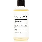 MARLOWE. No. 143 Beard Oil 3 oz, Conditioning Oil for Men, Softer & Fuller Beard Care, 100% Natural Softener with Sunflower & Safflower Oils, Conditions & Nourishes, Fragrance Free