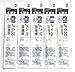 Zebra Sarasa Clip 0.3 Gel Ballpoint Pen Blue black Ink Refills, 0.3mm, Set of 5 (Japan Import) [Komainu-Dou Original Package]