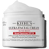 Kiehl's Ultra Facial Cream with SPF 30, Lightweight Daily Moisturizer for All Skin Types, 24-hour Hydration, UV Sunscreen Pro