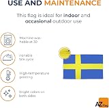 AZ FLAG Sweden Flag Large 5x8 ft 100D Polyester with Grommets view 6