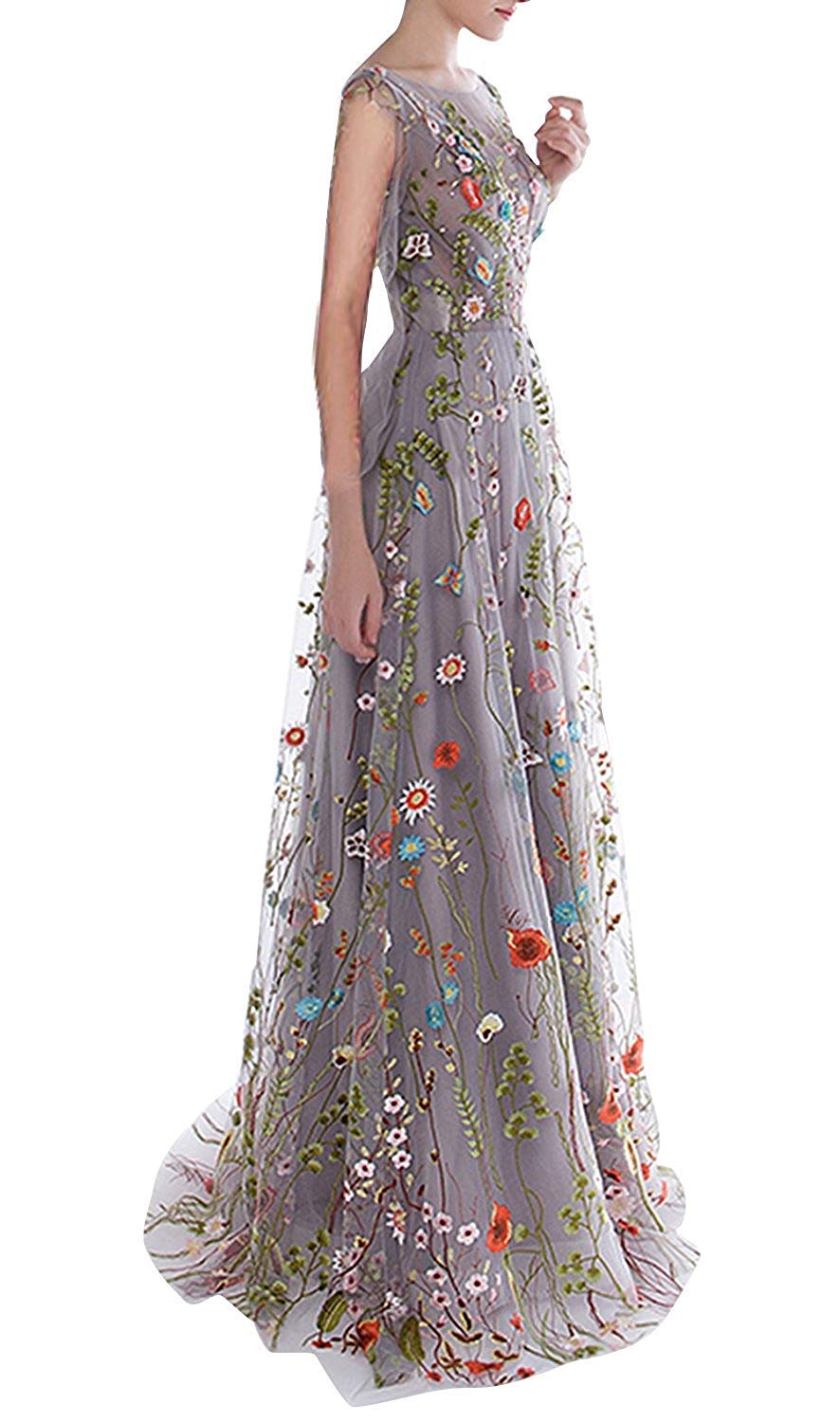 embroidery party dress