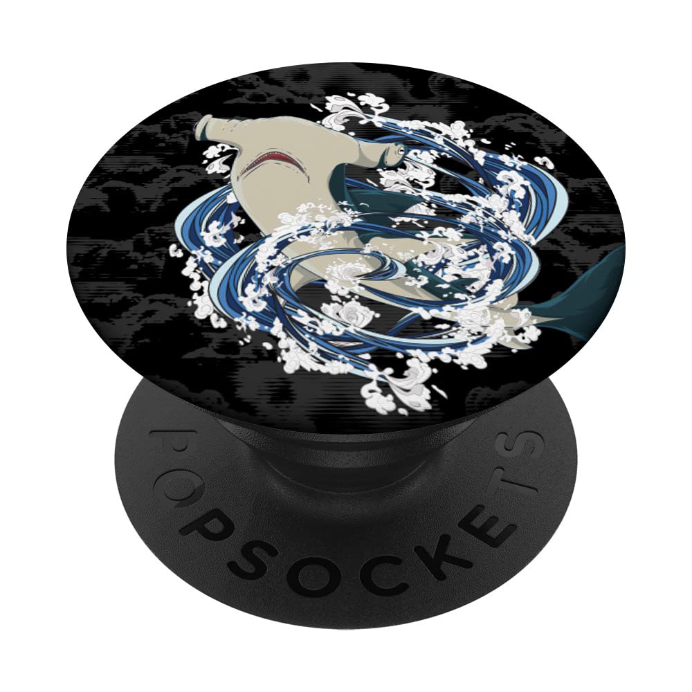 Ocean Animal Lover Shark Lover Sea Animal Hammerhead Shark PopSockets Swappable PopGrip