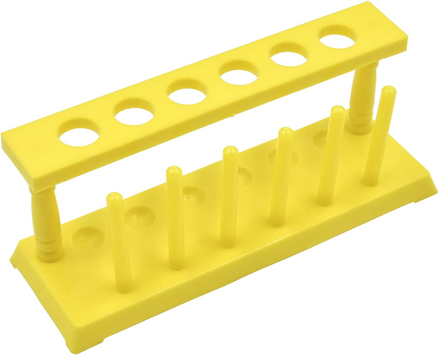 Wandefol Plastic Test Tube Rack, 6 Holes 6 Column Plastic Test Tube Holder Detachable 6 Holes
