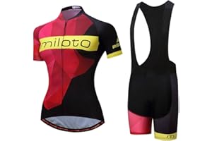 Uriah Women's Cycling Jersey Bib Shorts Black Sets Short Sleeve Reflective