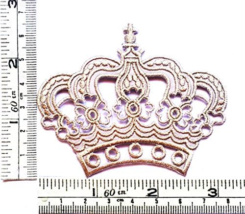Crown Imperial King Queen kids cartoon Patch Embroidered Iron on Hat Jacket Hoodie Backpack Ideal for Gift