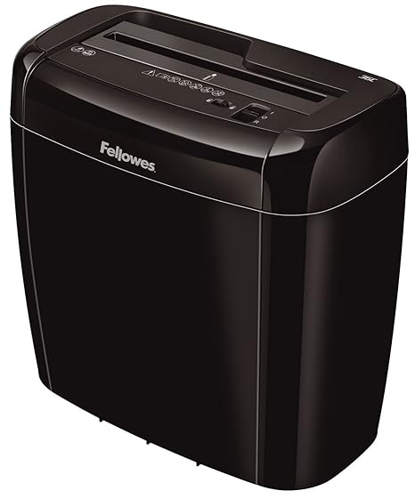 Fellowes Powershred 36C Partikelschnitt Aktenvernichter (P-4) (6 Blatt Papierschredder mit Sicherheitssperre für Zuhause)