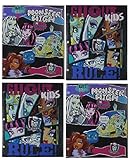 Monster High 4 Poly Plastic Portfolio Folder Set