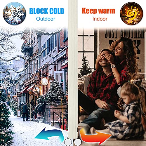 Zugluftstopper 96 cm,Zugluftstopper für türen, Dichtungsband für Türen, Selbstklebendes Schaumstoffband Schalldämmung,Türdichtung,Braun