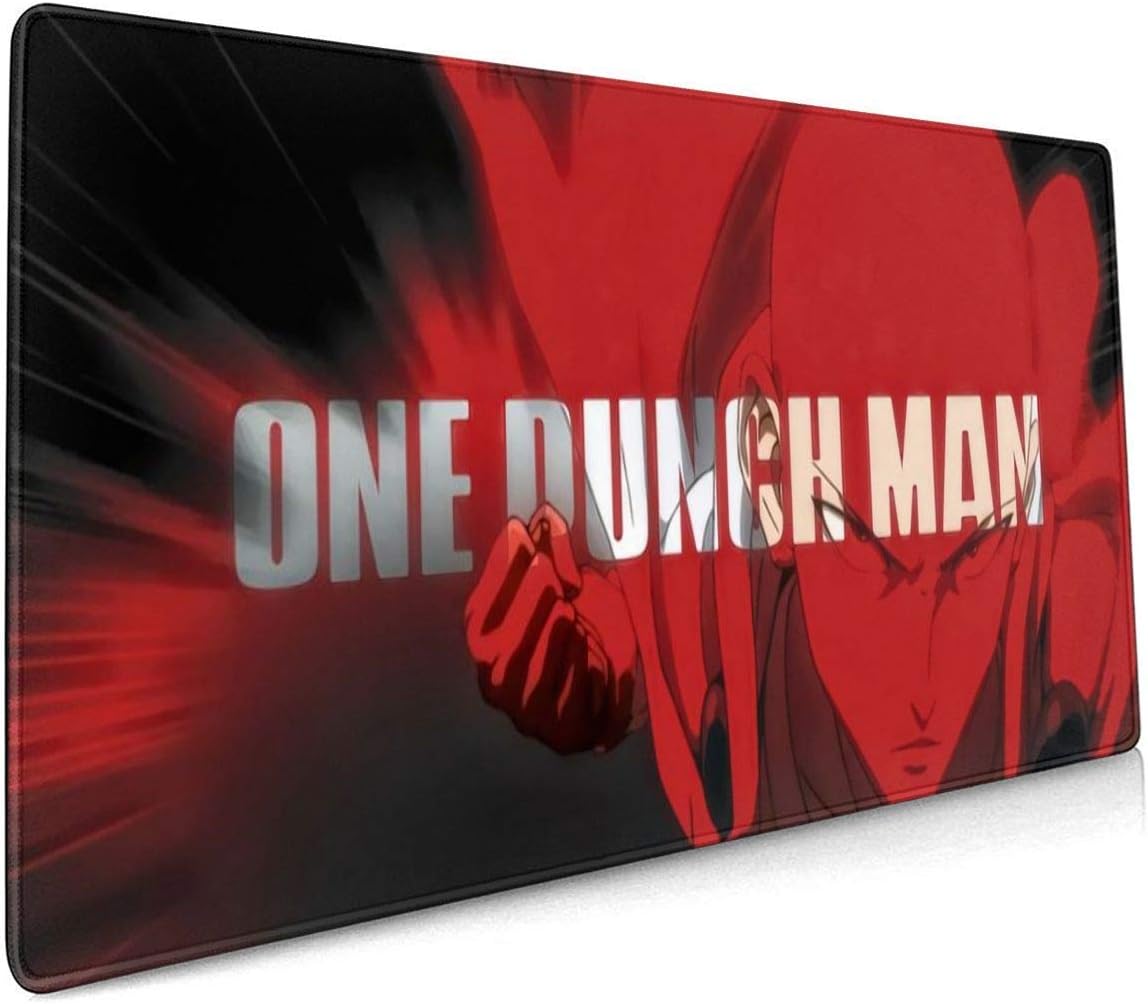 ONE Punch Man-Saitama Anime Mouse Pad 15.7 X 35.4 Inch (40 X 90 cm) Soft Gaming Mouse Mat Ultra Thick 3mm Extended Large