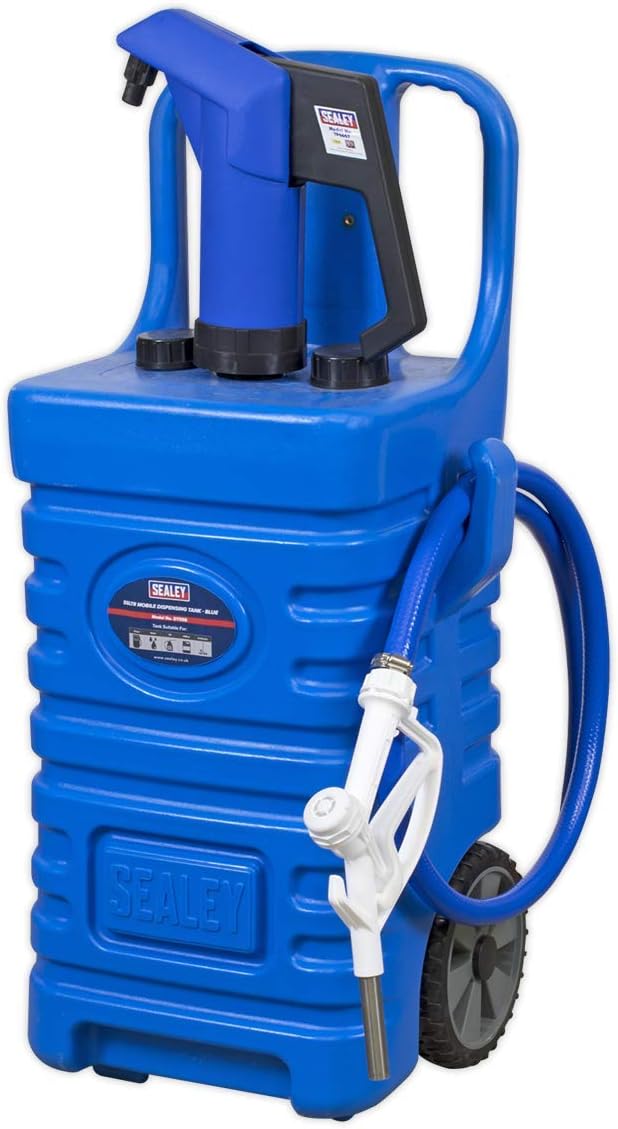 Sealey DT55BCOMBO1 55ltr Mobile Dispensing Tank with AdBlue Pump - Blue