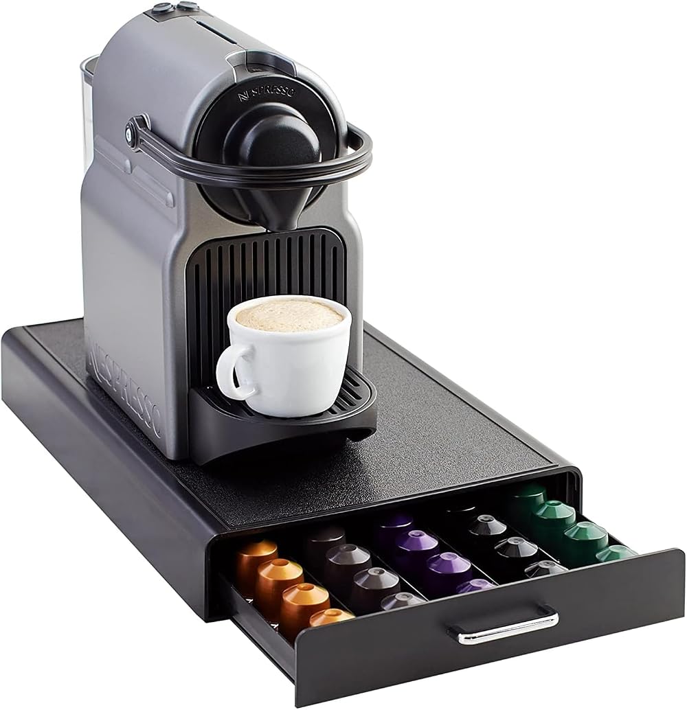 Amazon Basics Nespresso OriginalLine Pod Storage Drawer 50 Capsule Capacity