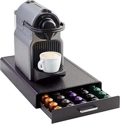 Amazon Basics Nespresso OriginalLine Pod Storage Drawer 50 Capsule Capacity