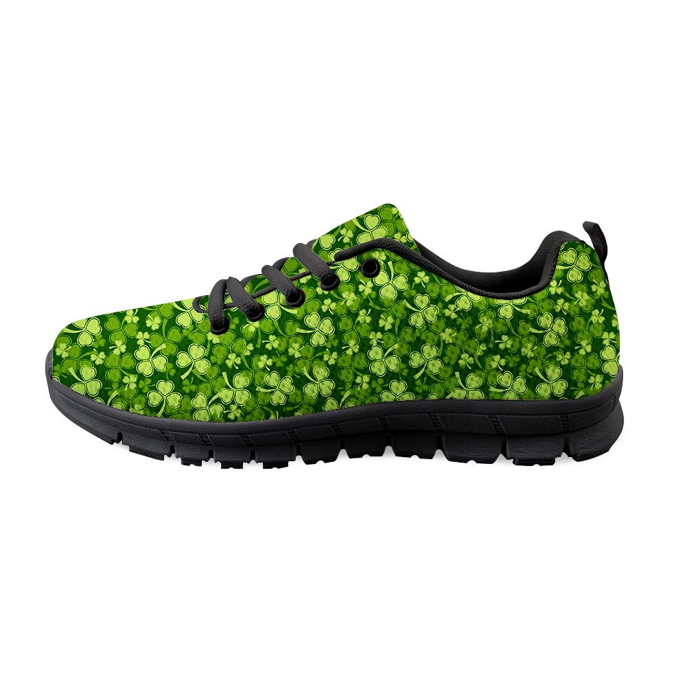 Laceup Sneaker Training Shoe Mens Womens HeartShaped Shamrock Clover