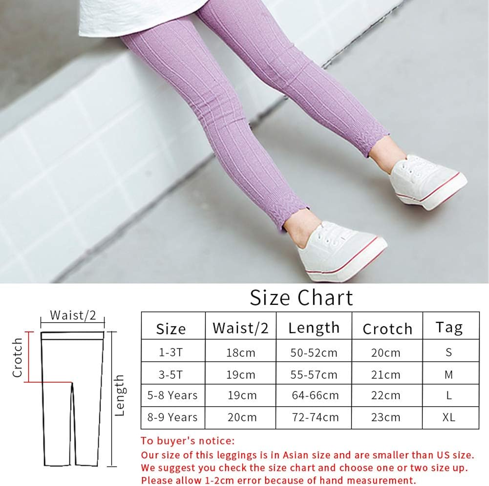 BOOPH 4 Pack Girls Legging Tight Flared Lace Footless Knitted Stocking Pant 1-9T: Clothing