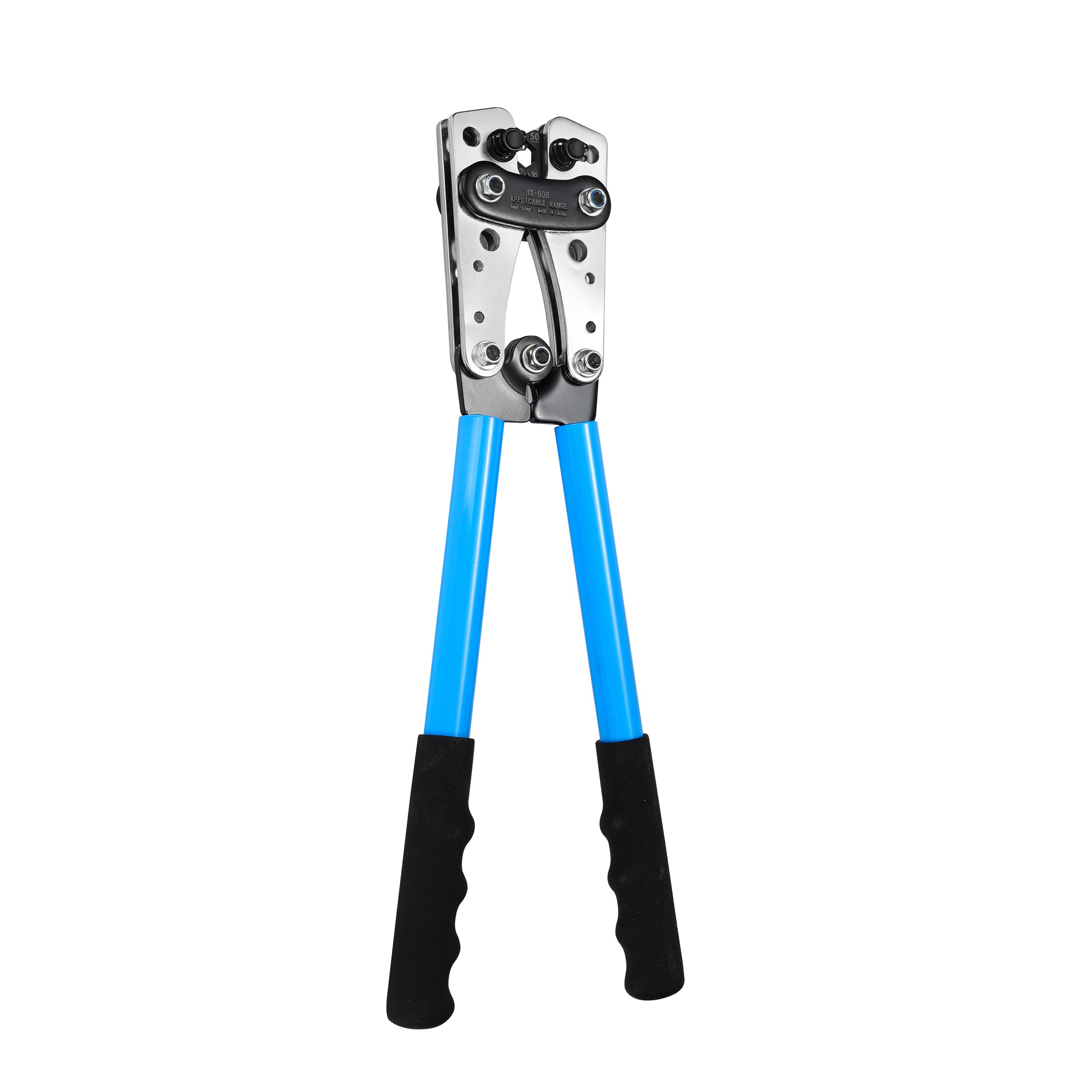 Photo 1 of HKS Battery Cable Lug Crimping Tool 10-1 AWG - Heavy Duty Wire Crimper for Ring Terminals Cable Lugs HX-50B