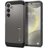 Spigen Tough Armor Designed for Galaxy S24 Case (2024) [Kickstand] [Military-Grade Protection] - Gunmetal