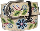 Equine Couture Lilly Cotton Belt (M, Ecru)