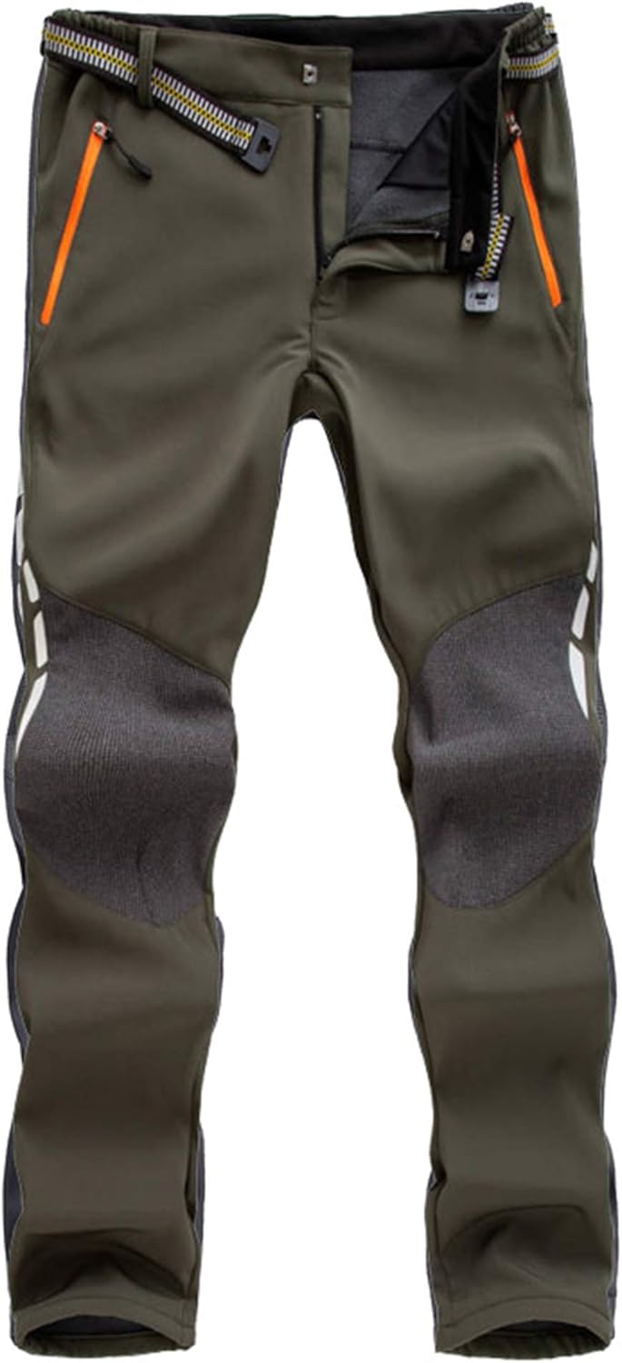 TAO Mens Soft Shell Fleece Lined Hiking Trousers Outdoor Waterproof