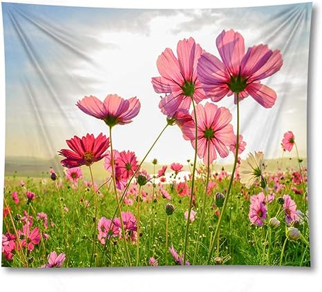 Amazon Co Jp 美しい花風景タペストリー毛布壁掛けリビングルーム寝室の壁の装飾家の装飾 150x100cm ホーム キッチン