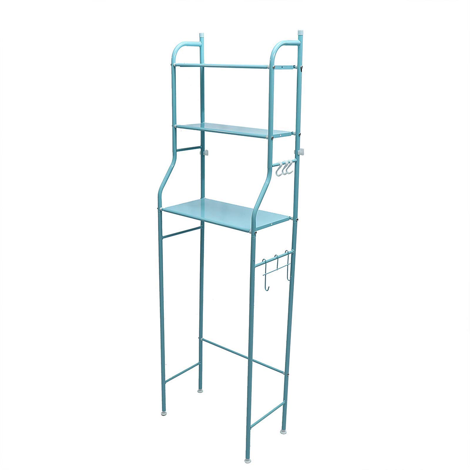 Toilet Shelf 160x50x25CM Toilet Bathroom Shelf Steel Pipe Material Perforation-Free Storage Shelf with Paper Towel Rack Bathroom Storage Shelf