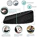 hiccapop Pregnancy Pillow Wedge for Maternity | Memory Foam Pillows Support Body, Belly, Back, Knees (Black)