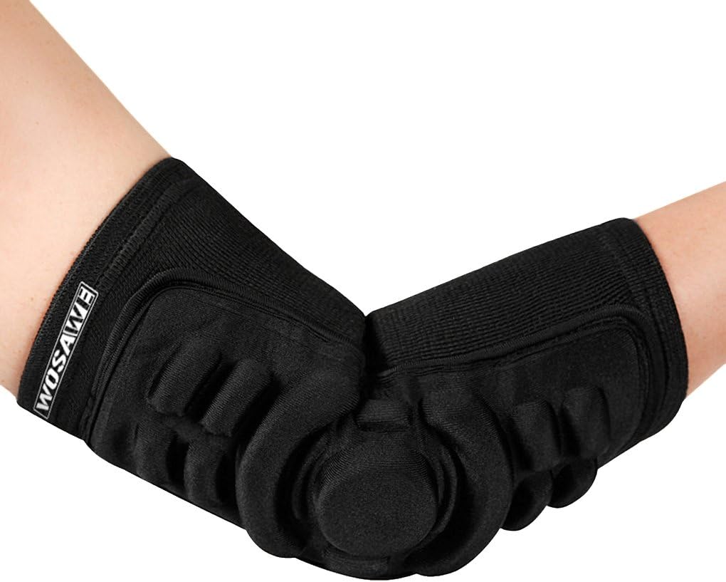 Men Women Elbow Brace Skating Arm Support with Gel Pad Youth Stretchy