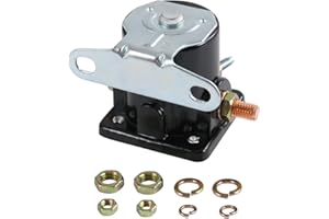 JDMSPEED New Starter Solenoid Relay SW-3 Replacement for Ford Jeep Lincoln Mercury 1958-1991 Replaces C6AF, C7AF, C3912, C9AF, D2AF11450AA, 50-430, B-6A-11450A SW3 12V Black