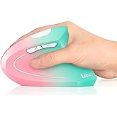 Lekvey Ergonomic Mouse, Vertical Wireless Mouse, Rechargeable 2.4G Optical Carpal Tunnel Mice with USB Receiver: 1000/1200 / 