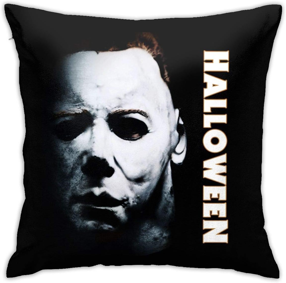 caimizogojocrz Halloween-Michael-Myers Slay All Day Decorative Throw Pillow Covers Cushion Cases for Couch Sofa Bed Living Room Decor 18 X 18 Inch