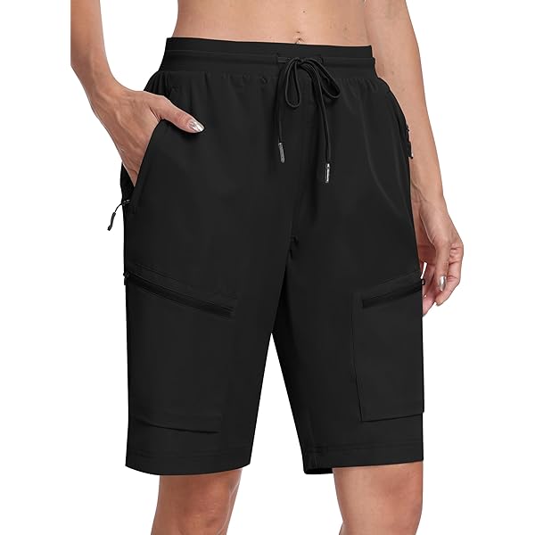 Short Cargo BALEAF Homme - Séchage Rapide UPF50+ - Extensible - 5 Poches - Pour Randonnée, Voyage