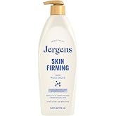 Jergens Skin Firming Body Lotion with Collagen &amp; Elastin, 16.8 fl oz | Tightening Cream for Dry Skin, Smoothes and Tones, Collagen and Elastin Formula, Dermatologist Tested